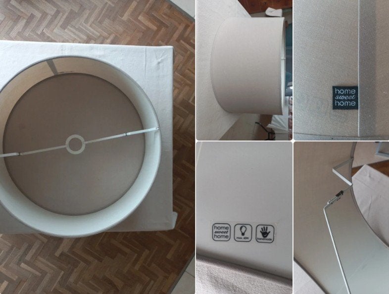 Beige lampenkap, Gebruikt, Overige typen, Beige, Rond