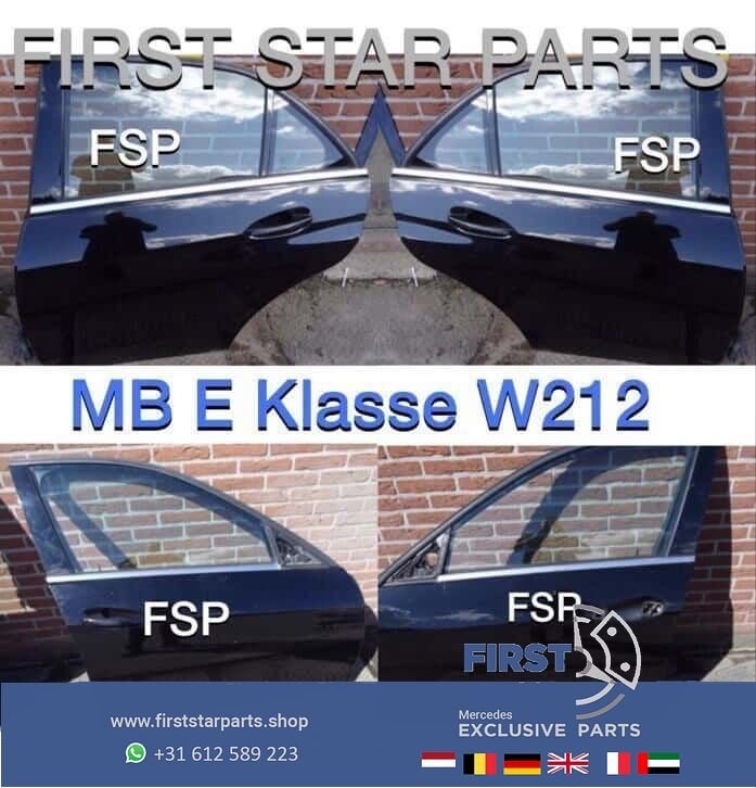 W212 deur Mercedes E Klasse sedan 2009-2013 zwart compleet, Utilisé, Porte, -, -