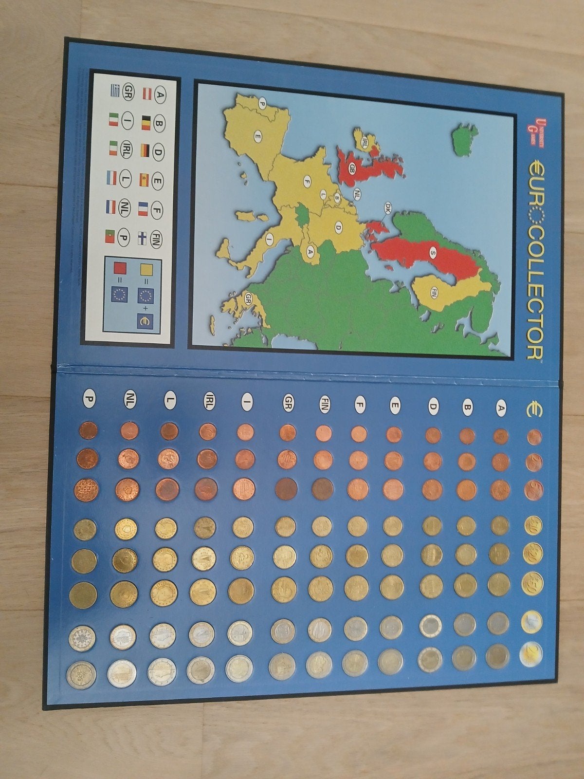 Euro collectie 1 ste soort van ieder land, Ophalen, Setje