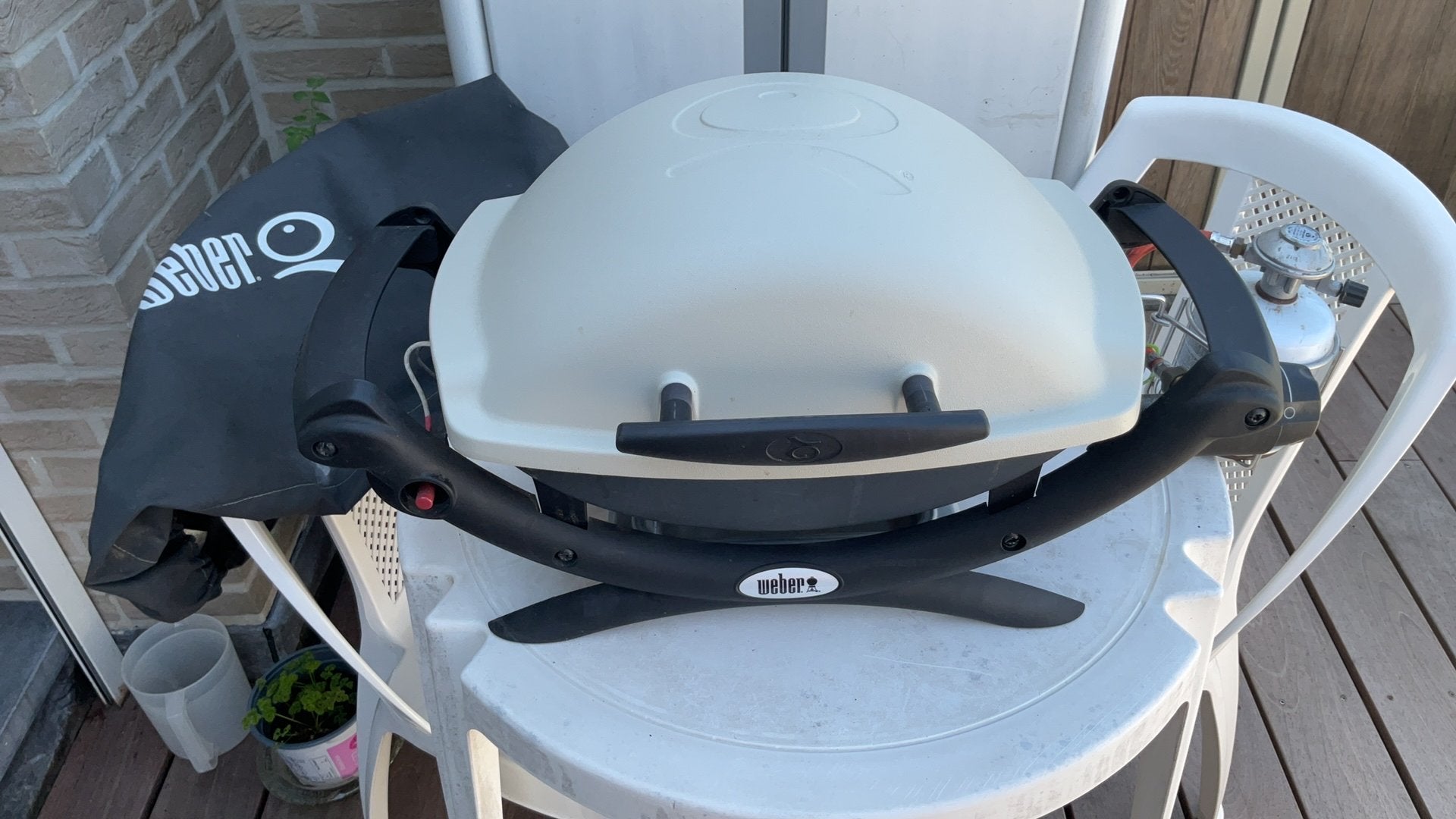 Weber gas BBQ  tafelmodel, Ophalen, Gebruikt