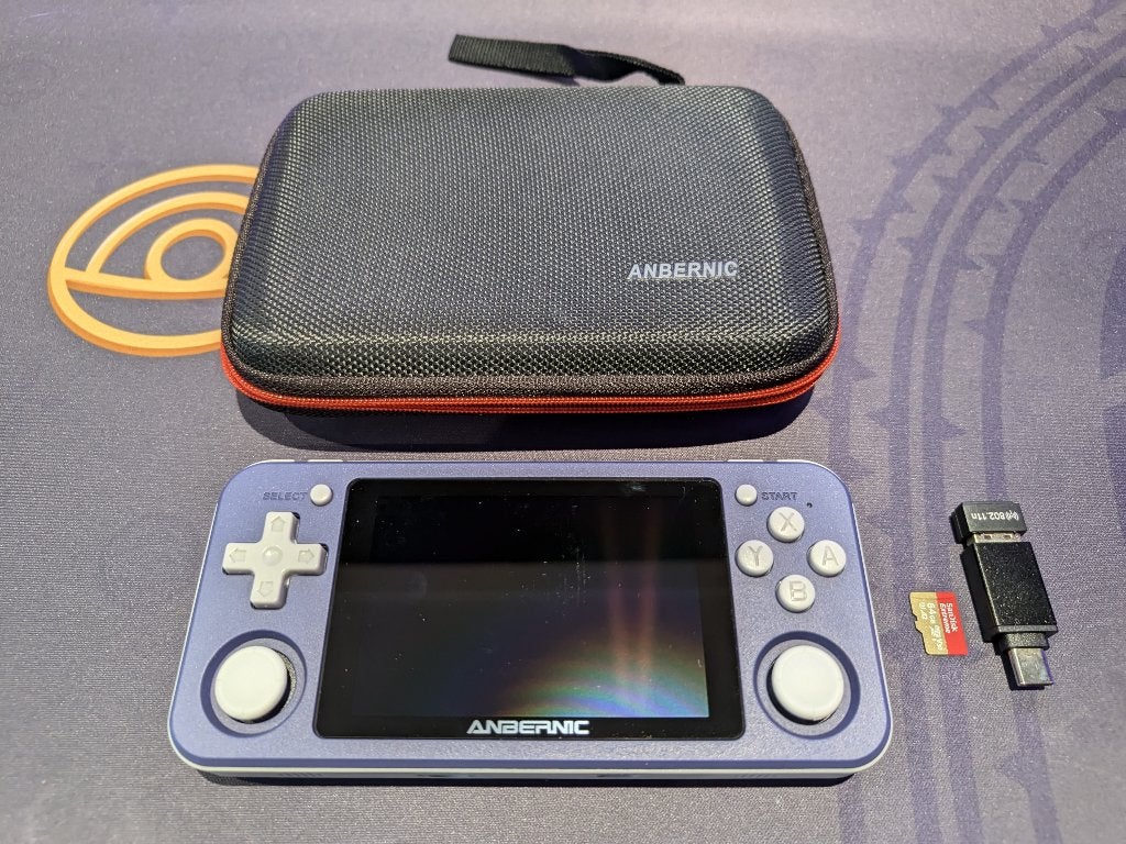 Anbernic RG351P retro console - met 64GB SD en draagtas, Games en Spelcomputers, Spelcomputers | Overige, Ophalen of Verzenden