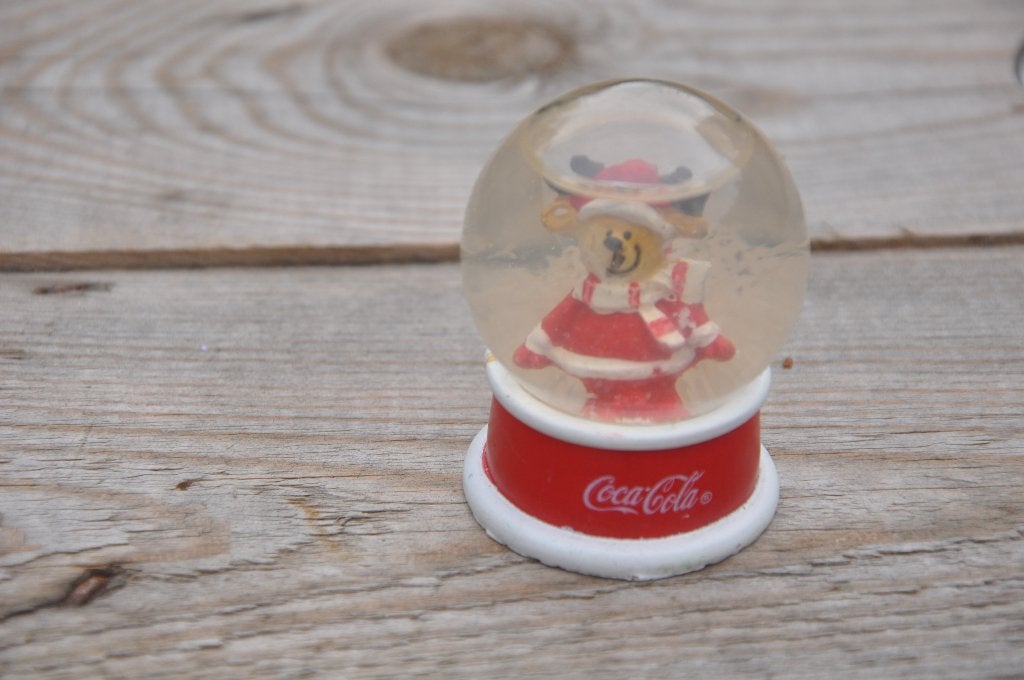 vintage coca cola sneeuwbol, Verzamelen, Ophalen of Verzenden, Gebruikt, Overige typen