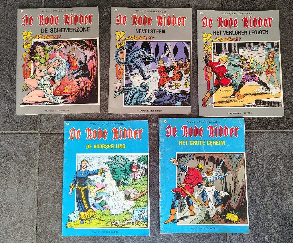 De Rode Ridder, Gelezen, Willy Vandersteen, Ophalen of Verzenden, Meerdere stripboeken