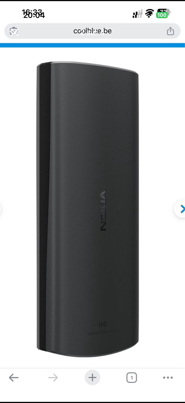 Nokia 105 4G 128Mo Gris, Télécoms, Neuf, Classique ou Candybar, Autres couleurs, Clavier physique