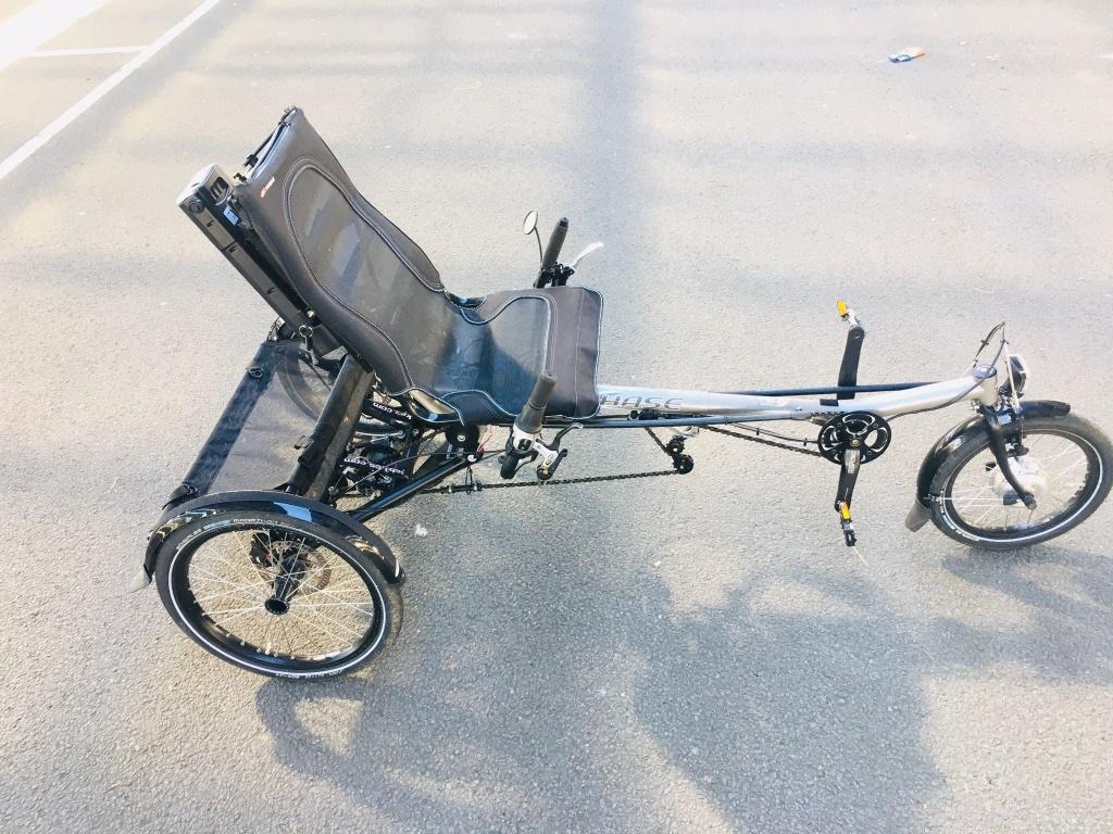 Tricycle à vélo allongé électrique Hase Lepus à vendre, Vélos & Vélomoteurs, Enlèvement ou Envoi