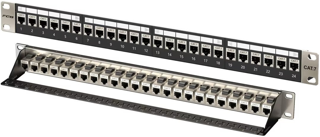 Panneau de brassage FGB 10 Gbit/s 1U 24 ports Cat7 RJ45, Enlèvement ou Envoi, Neuf