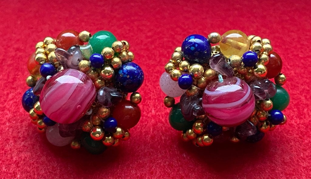 Vintage mode-sieraden: oorbellen, Ophalen of Verzenden, Overige materialen, Oorbellen