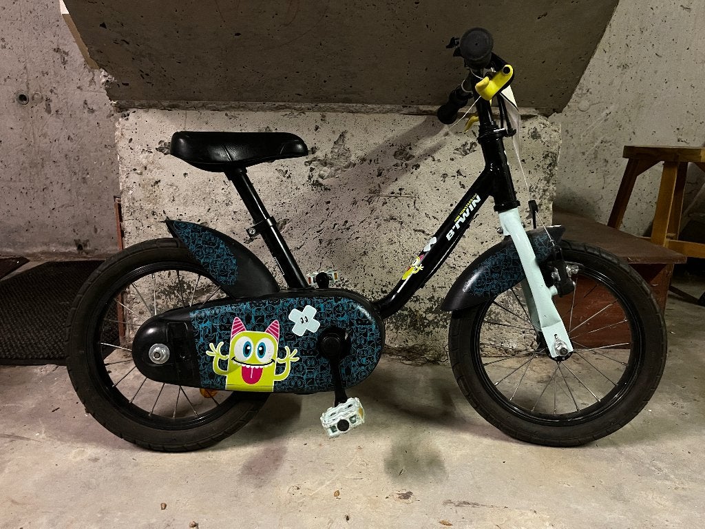 Fiets 14 inch, Fietsen en Brommers, Ophalen, Gebruikt, Velgrem, B-Twin