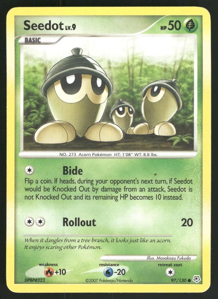 Seedot 97/130 - Diamond &amp; Pearl (Good), Hobby & Loisirs créatifs, Jeux de cartes à collectionner | Pokémon, Utilisé, Envoi