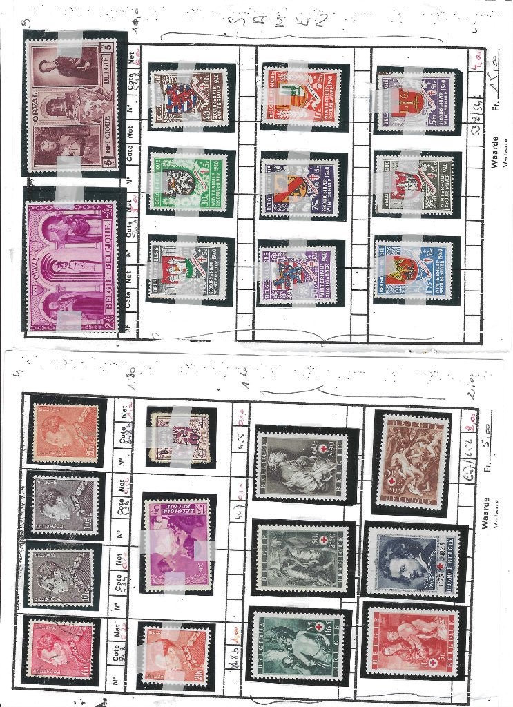 lotje Belgische zegels, Postzegels en Munten, Ophalen of Verzenden
