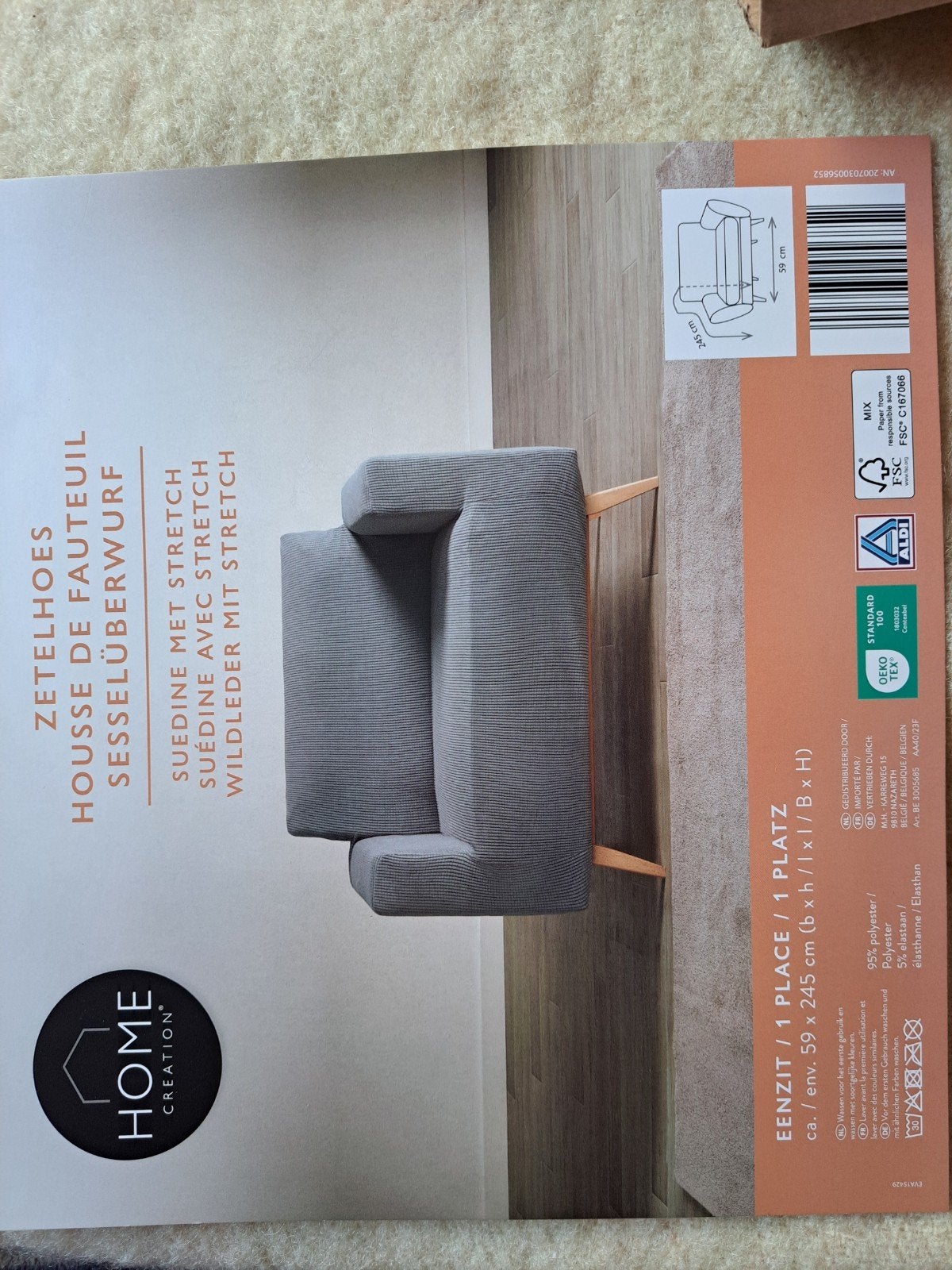 Nieuw zetel hoes grijs., Ophalen