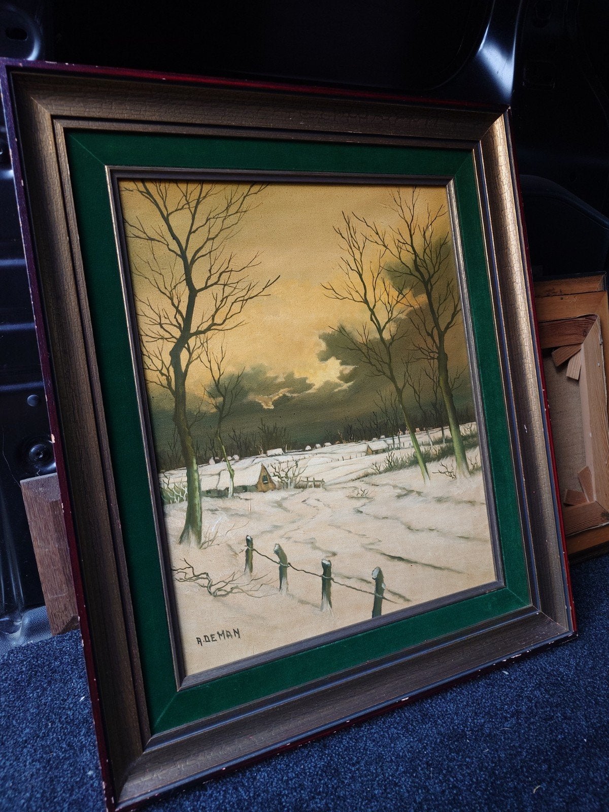Schilderij A.DEMAN 56x66, Ophalen, Expressionistisch, Gesigneerd