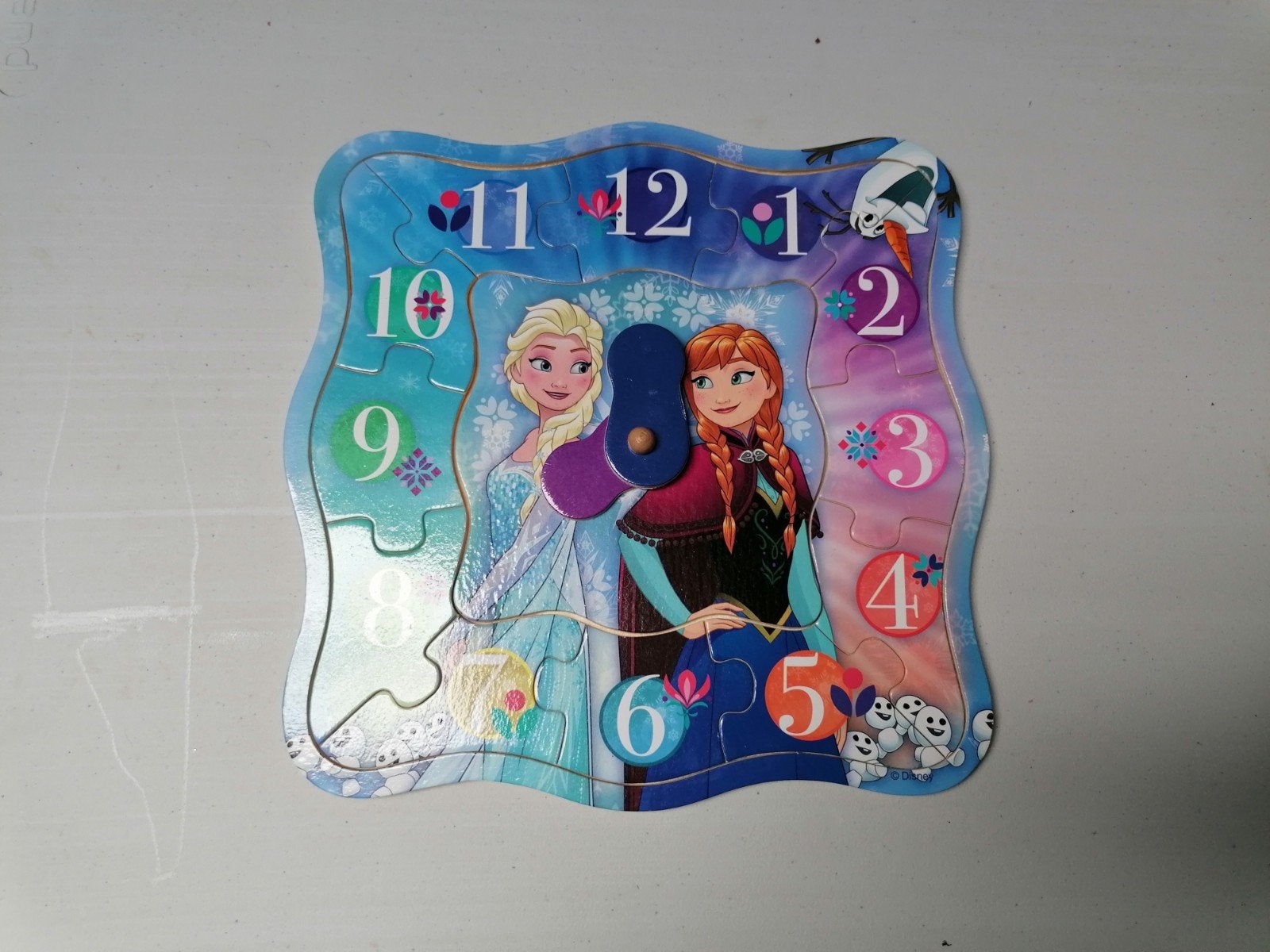 Puzzel, klok, Frozen, Ophalen