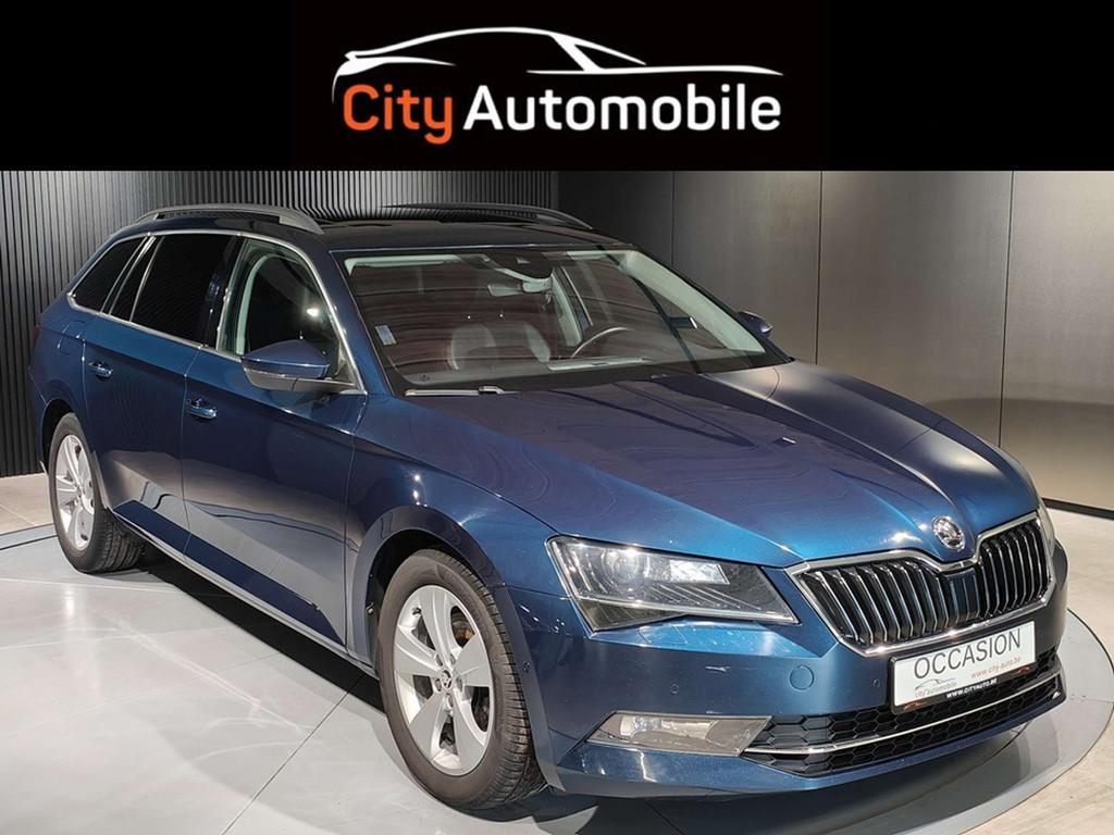 Skoda Superb 1.6 TDI DSG CARPLAY TOIT OUVRANT CAMERA CUIR SI, Autos, Achat, Euro 6, 109 g/km, Alcantara