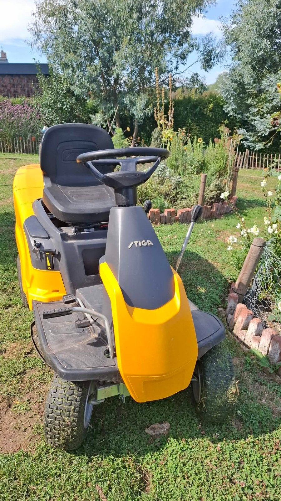 Stiga combi 1066hq, Tuin en Terras, Zitmaaiers, Ophalen, Gebruikt, Stiga, Elektrische starter