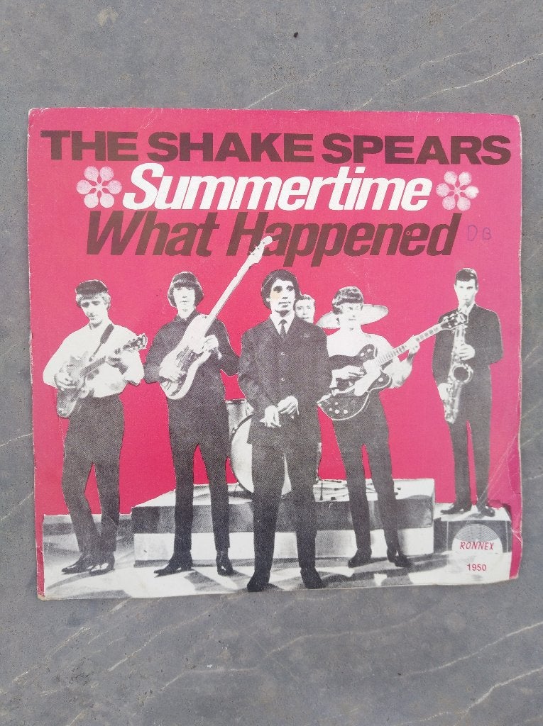 THE SHAKE SPEARS: "Summertime" - Belpoptopper!, 7 inch, Zo goed als nieuw, Pop, Fotohoes