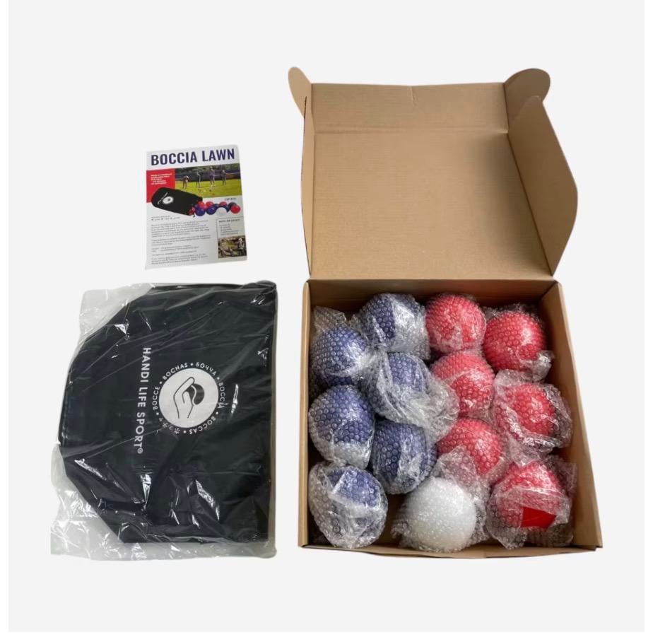 Boccia-set outdoor set van 12 blauwe en rode ballen, Ophalen of Verzenden, Nieuw