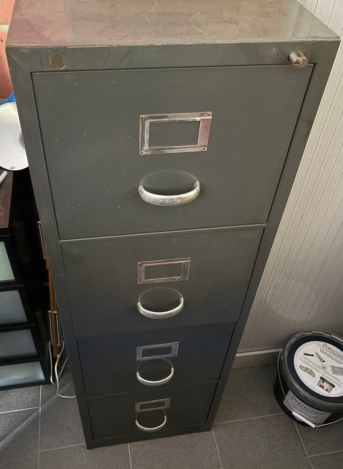 Commode en Acier 4 tiroirs Gipsen Holland Vintage Année 50, Enlèvement