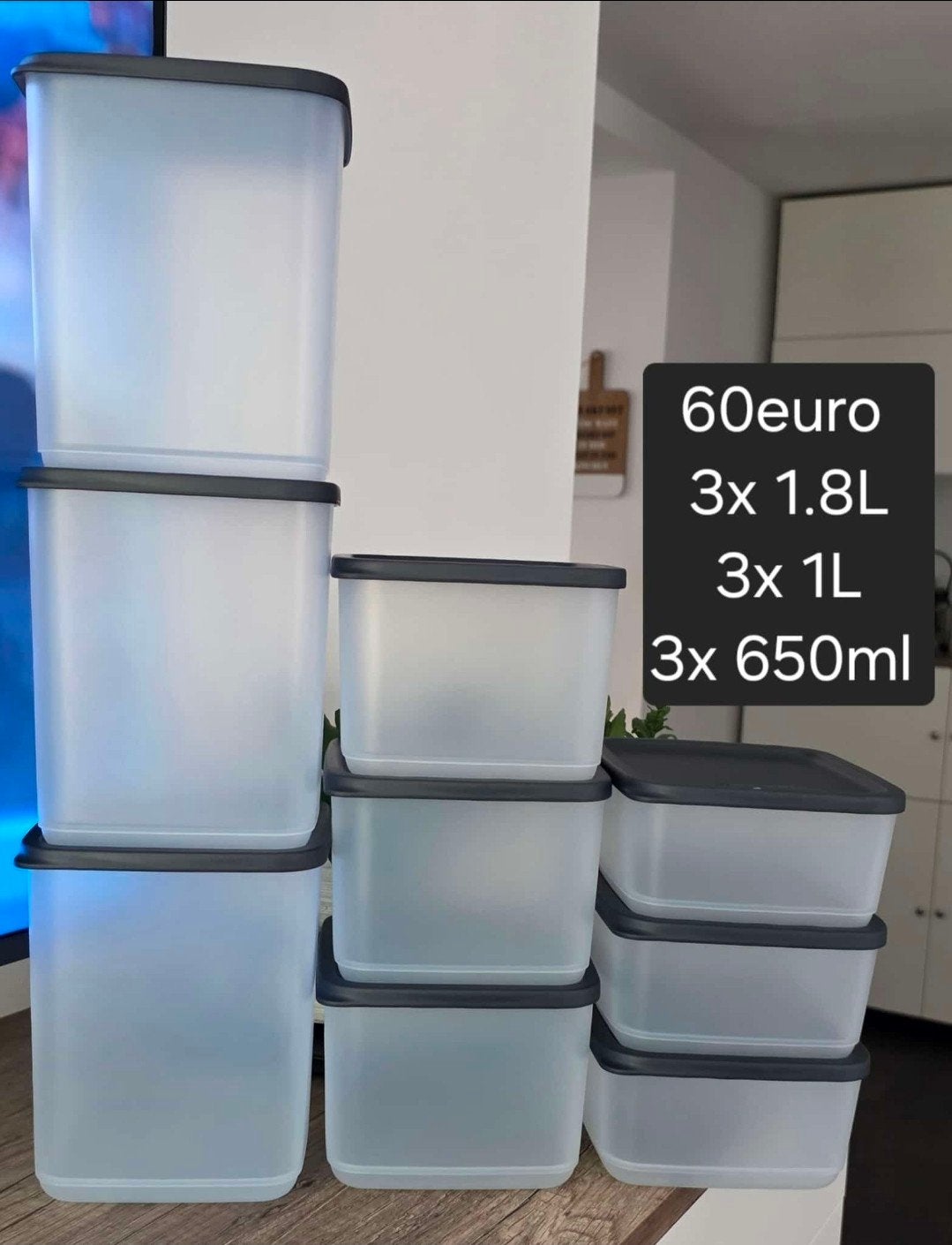 Tupperware set cubix, Ophalen of Verzenden