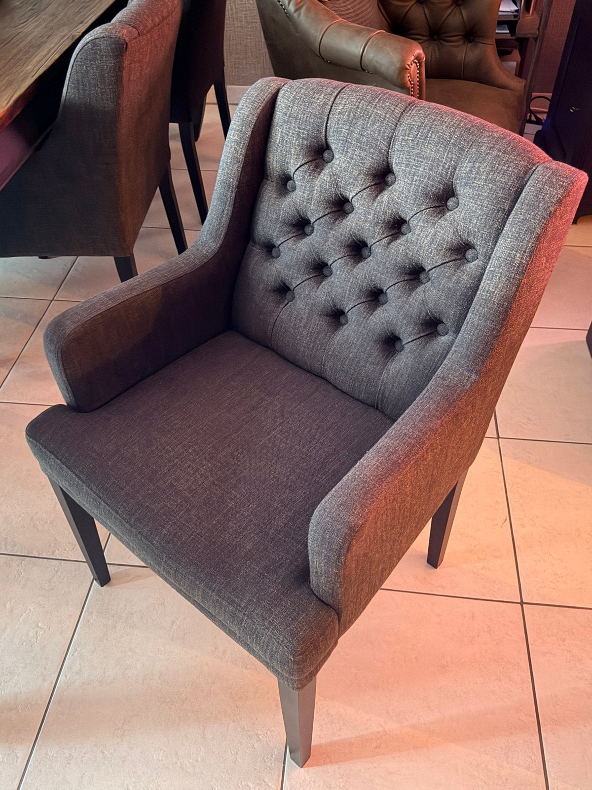 6 stoelen te koop, Enlèvement, Utilisé, Tissus, Cinq, Six Chaises ou plus