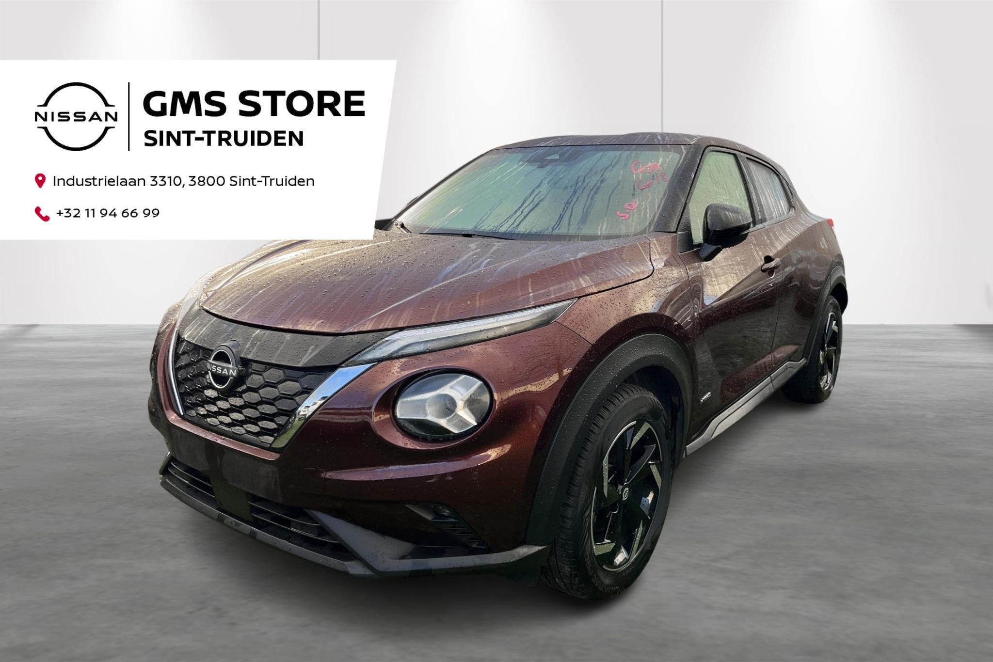 Nissan Juke 1.6 Hybrid 145 N-Connecta uitvoering, Auto's, Stof, Gebruikt, 4 cilinders, Bruin