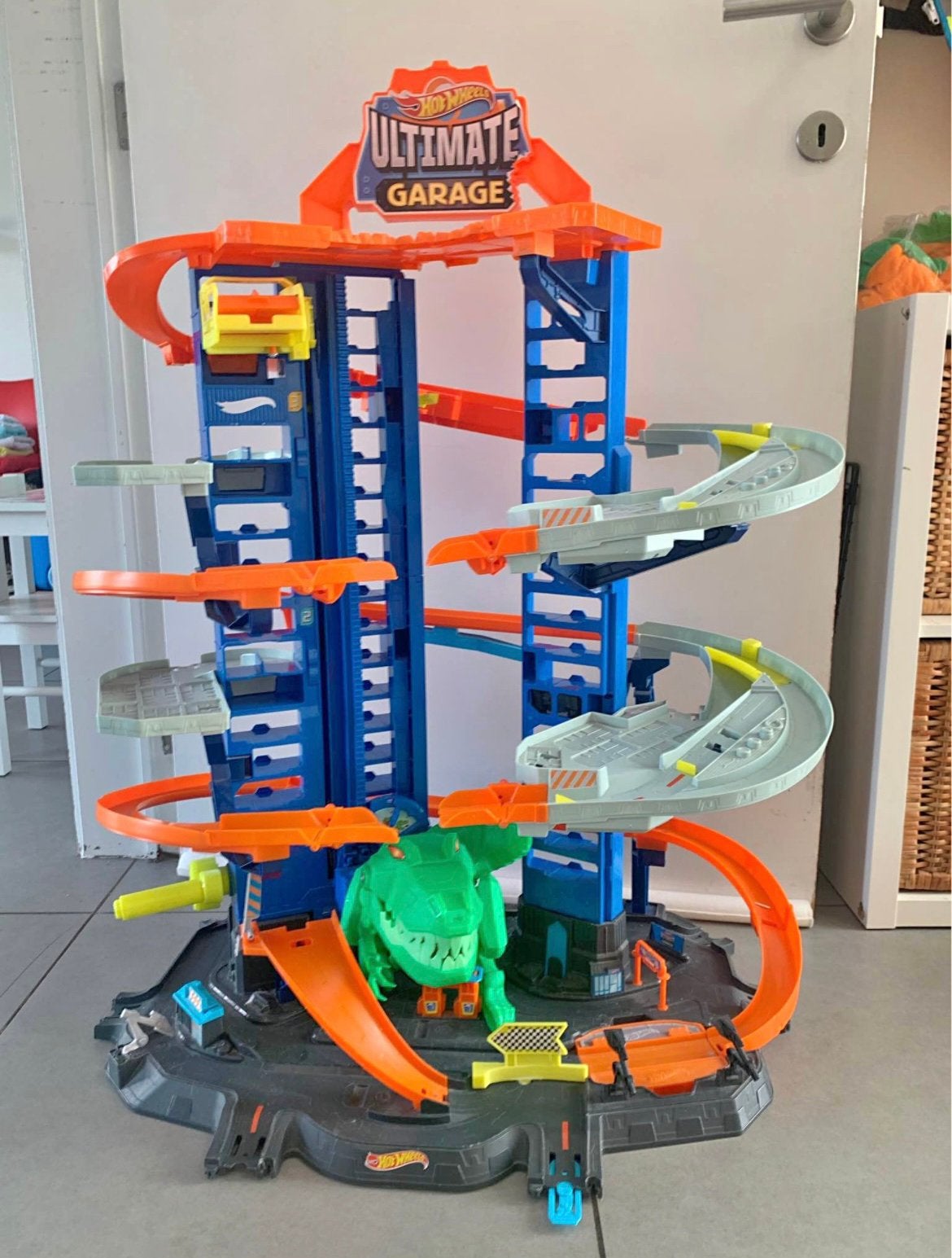 Hot Wheels Ultimate garage Dino T-rex, Enlèvement, Comme neuf, Hot Wheels