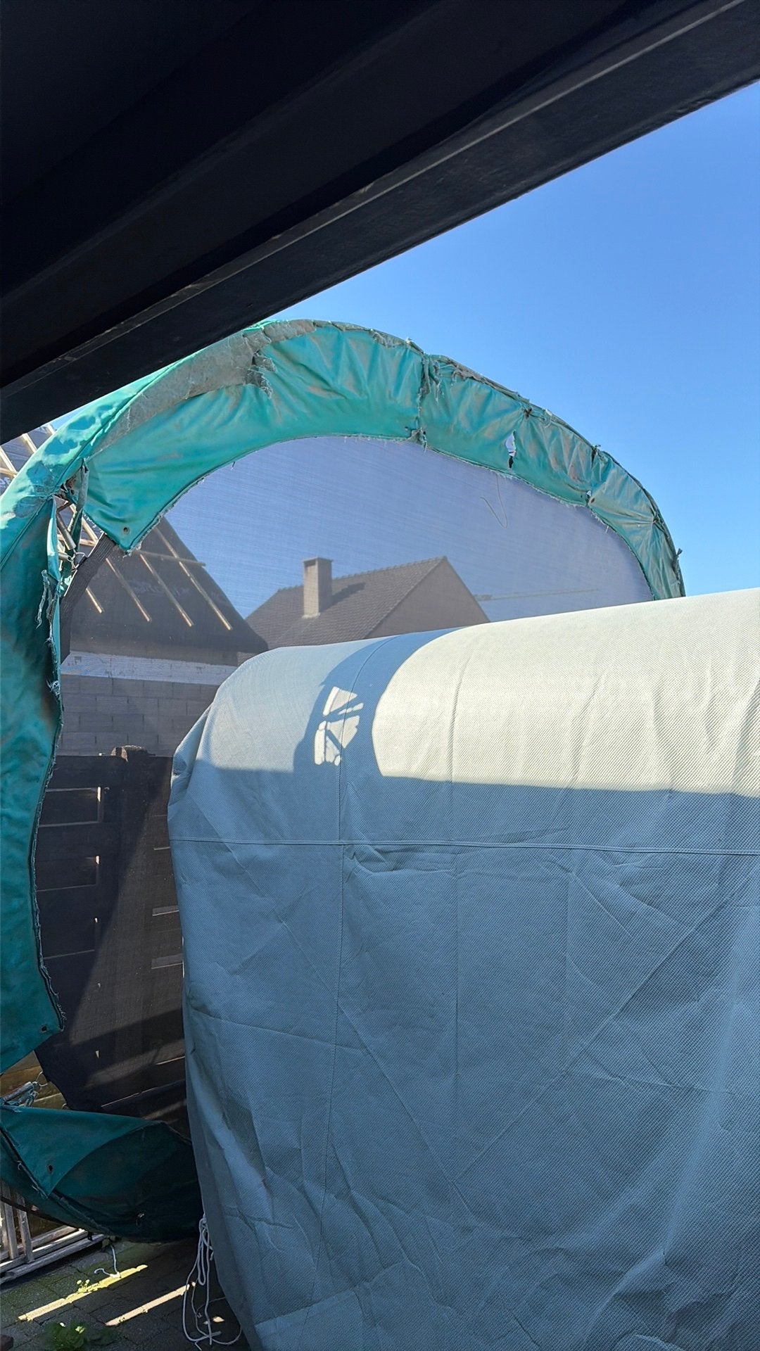 Inground trampoline gratis groot, Ophalen, Zo goed als nieuw
