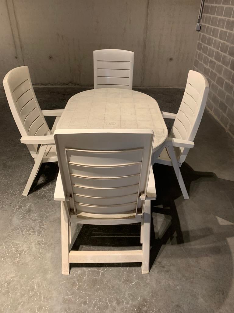 Tafel + stoelen, Ophalen, Gebruikt
