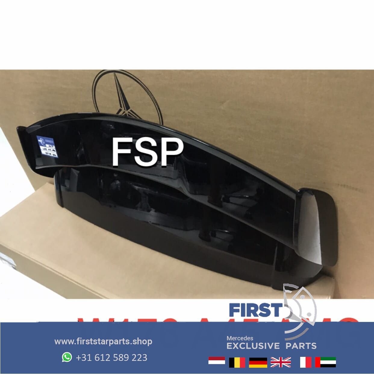 ZWARTE W176 A45 AMG DAK SPOILER Mercedes A Klasse VLEUGEL zw, Auto-onderdelen, Gebruikt, Ophalen of Verzenden, Achter, -