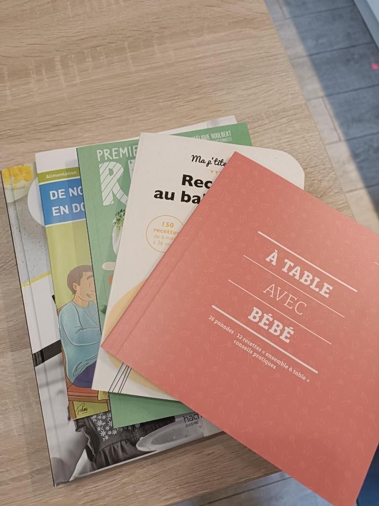 Lot de livres alimentation/recettes pour bébé, Enlèvement ou Envoi, Comme neuf, Éducation jusqu'à 6 ans