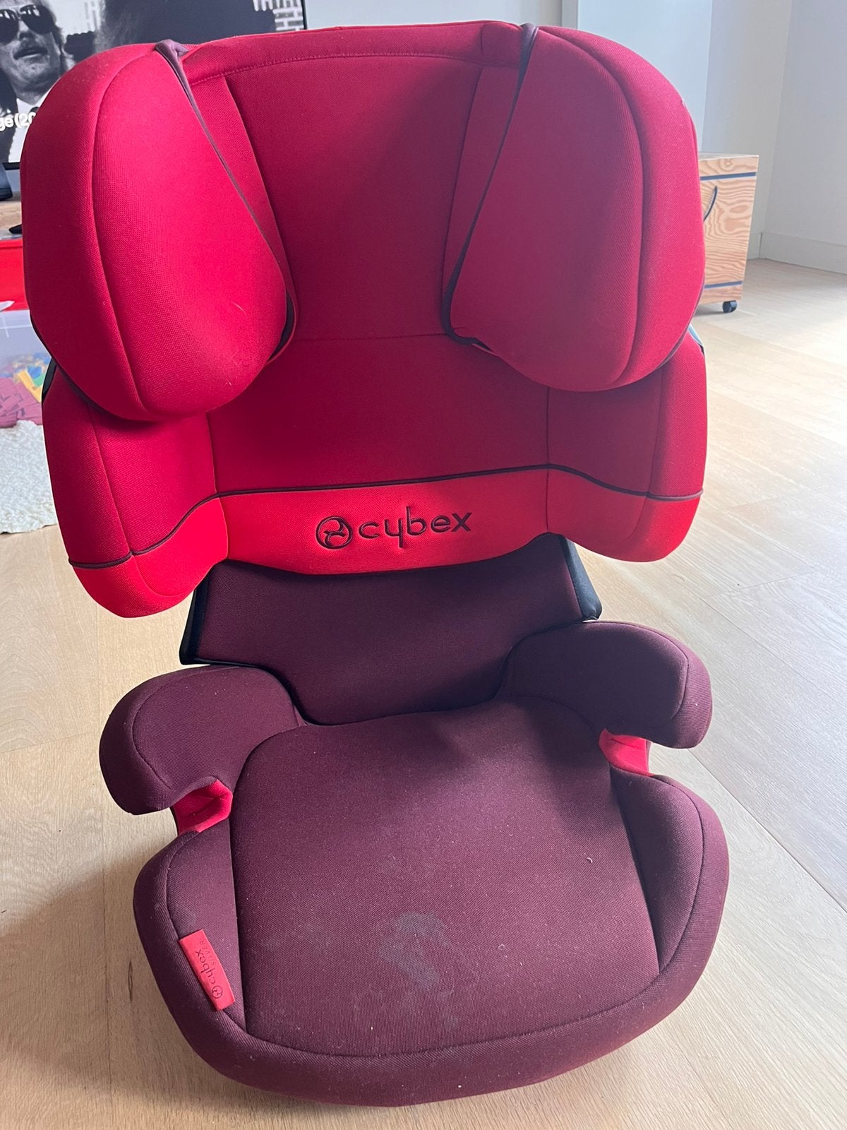 Kinderstoel Cybex Solution X-fix rumba red-dark red, Autres marques, 15 à 36 kg, Enlèvement, Utilisé