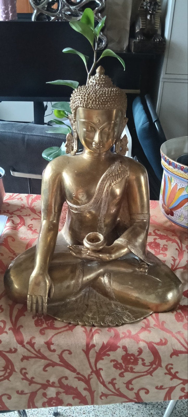 STATUE BOUDDHA BRONZE, Antiquités & Art, Enlèvement, Bronze