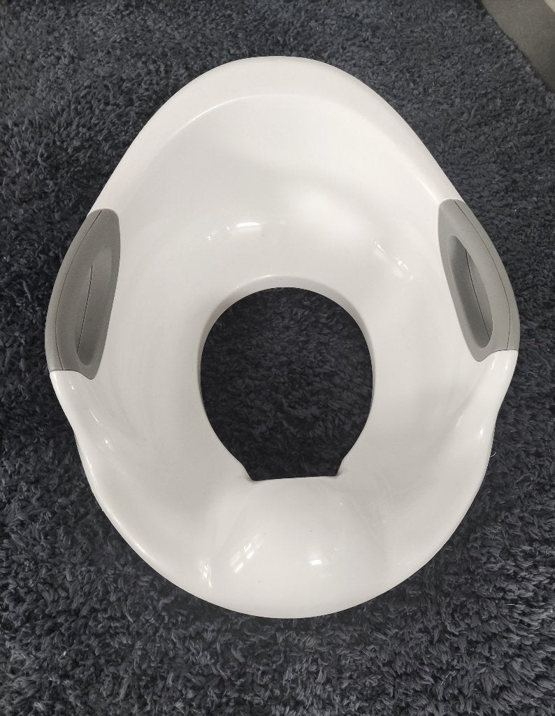 kinderen wc bril verkleiner met handgreep en rugleuning, Ophalen of Verzenden, Zo goed als nieuw, Overige typen, Overige merken