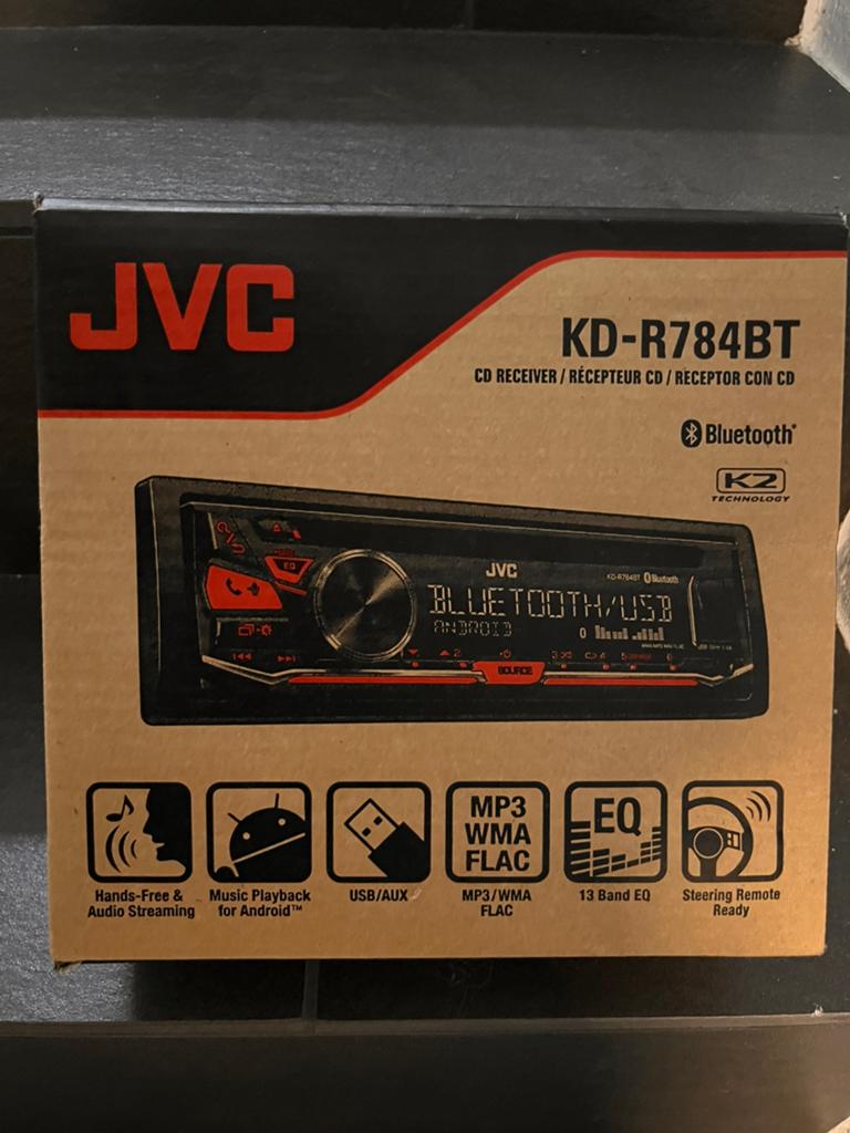 Autoradio Jvc   te koop met bluetooth, Audio, Tv en Foto, Radio's, Ophalen, Zo goed als nieuw