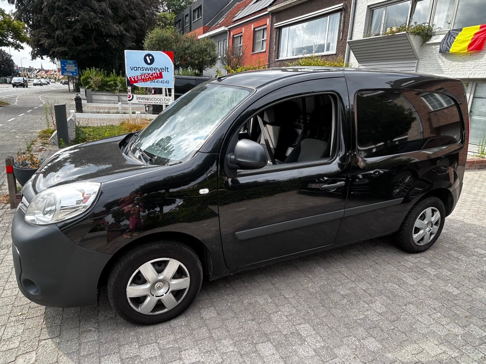 Renault kangoo 1.5 diesel, Voorwielaandrijving, 4 deurs, Stof, Zwart