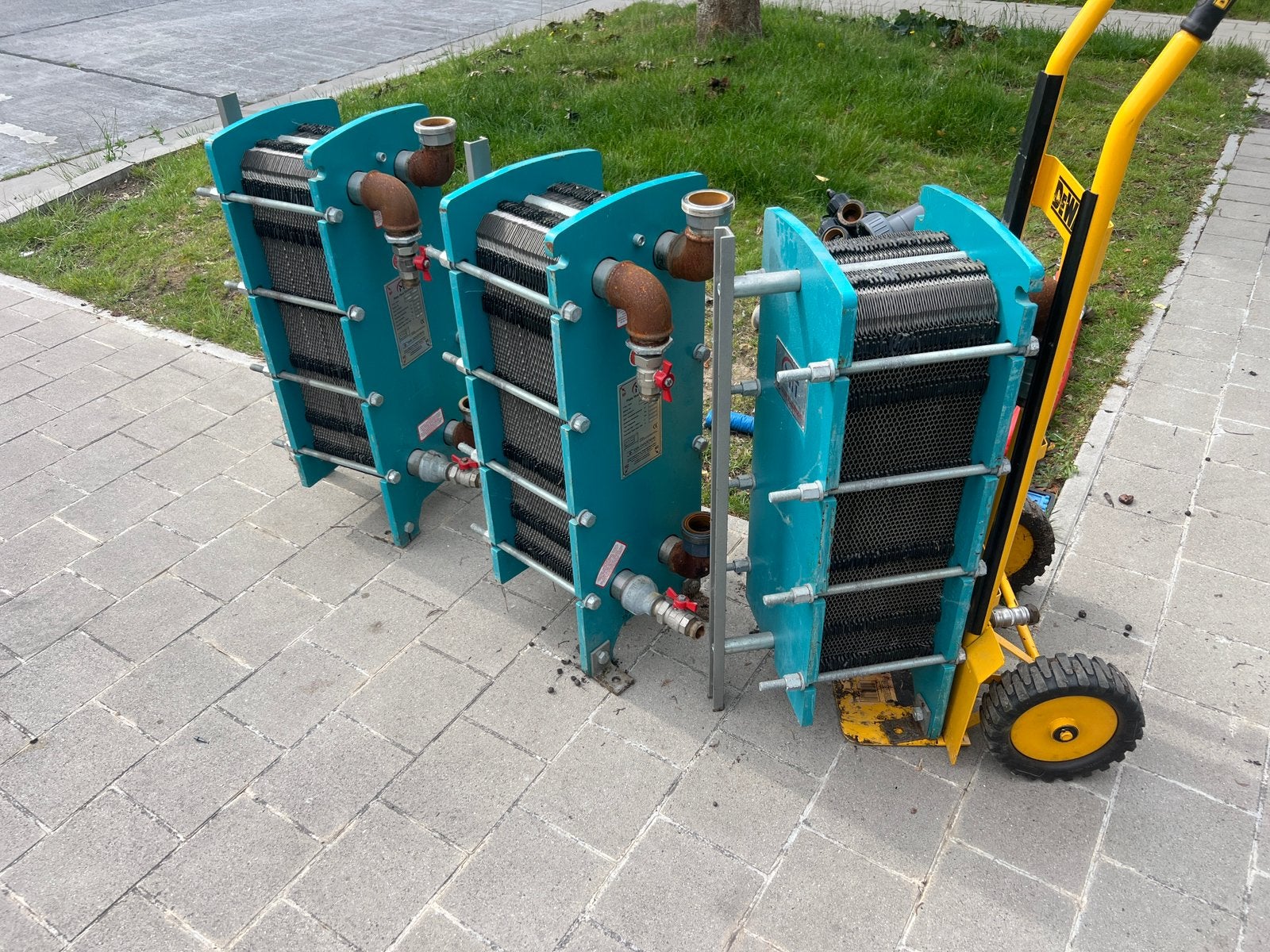 Echangeur de chaleur 3 pièces, Bricolage & Construction, Enlèvement, Utilisé, Moins de 60 cm, 80 cm ou plus