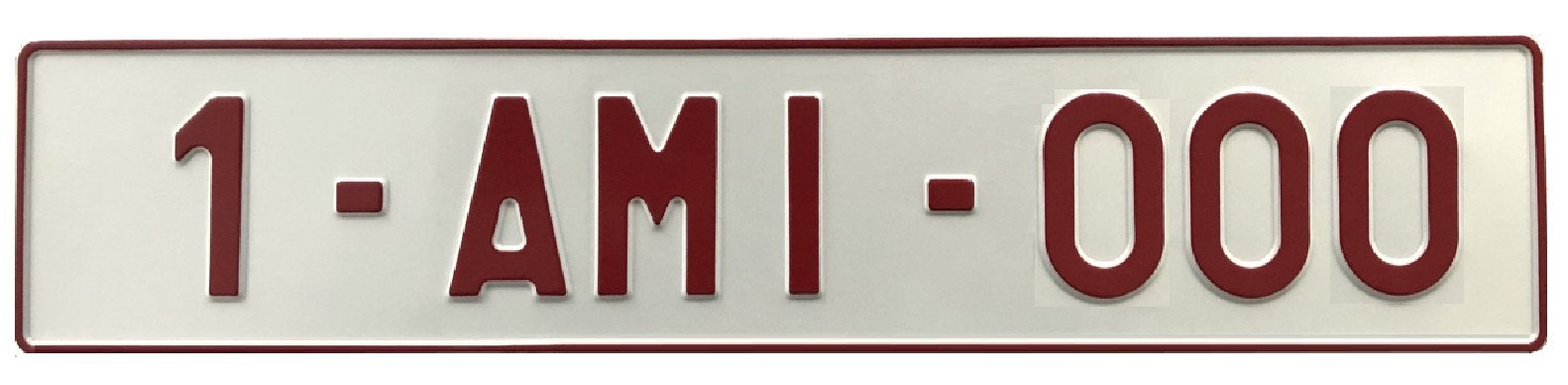 Plaque d’immatriculation sans « B », Autos : Divers, Enlèvement ou Envoi, ., ., .