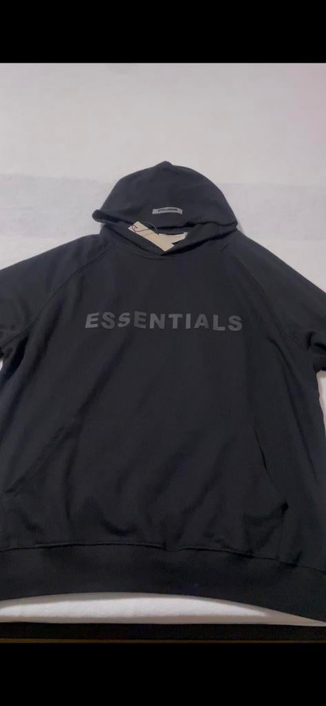 •	Essentials Hoodie Zwart – M (valt ruim) –  nieuw!, Ophalen, Zo goed als nieuw, Maat 48/50 (M), Zwart