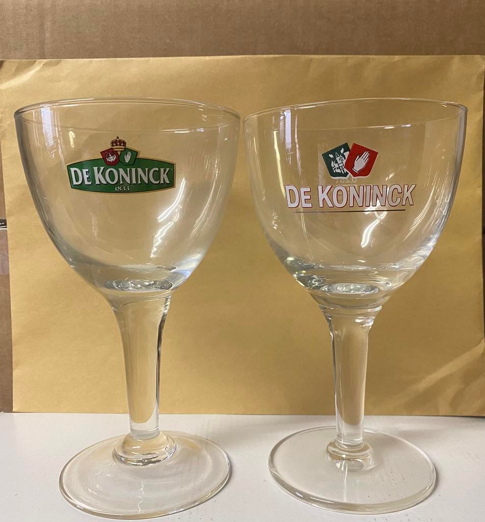 2 glazen De Koninck voor 1,5 euro, Verzamelen, Biermerken, Ophalen, Zo goed als nieuw, De Koninck