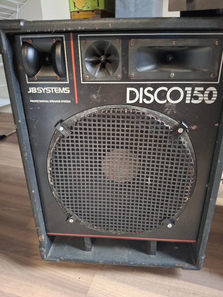 JB Systems speakers Disco 150, Autres marques, Enlèvement, Utilisé, Haut-parleurs Frontaux, Arrière ou Stéréo