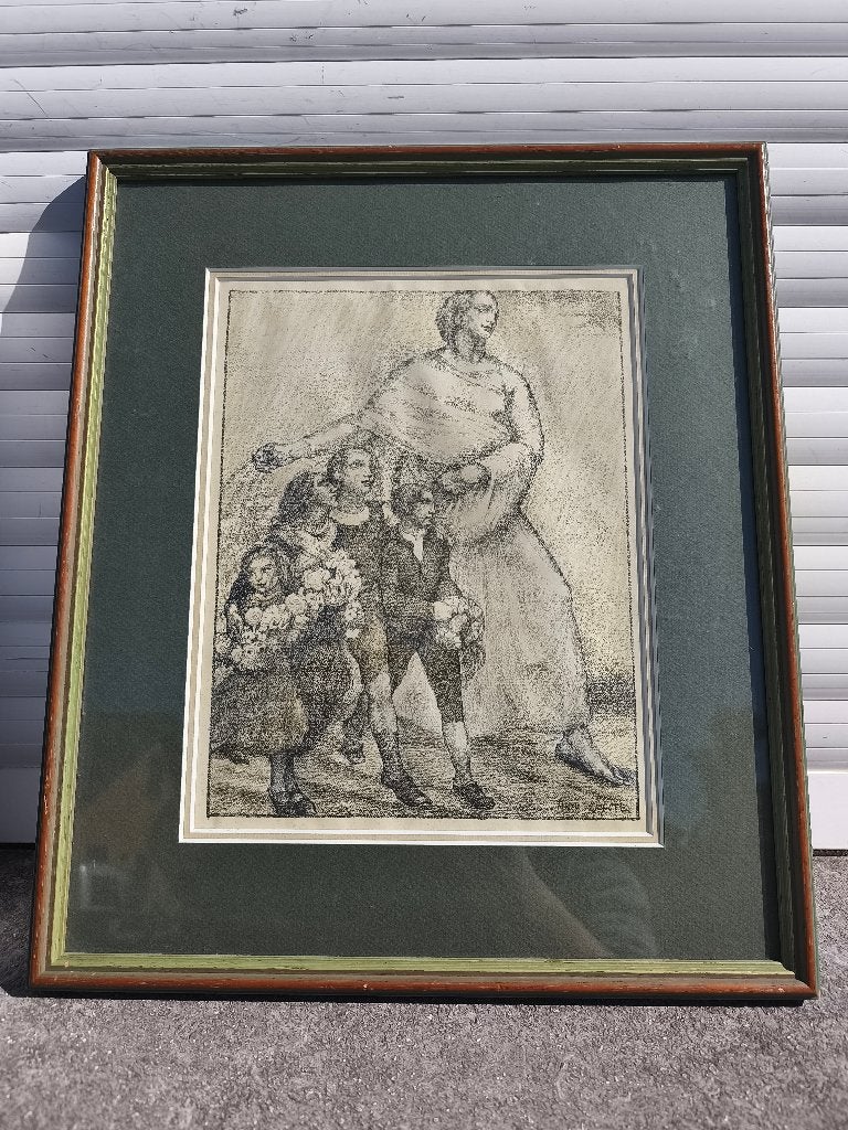 Lithographie signe Anto carte, Enlèvement ou Envoi, Lithographie