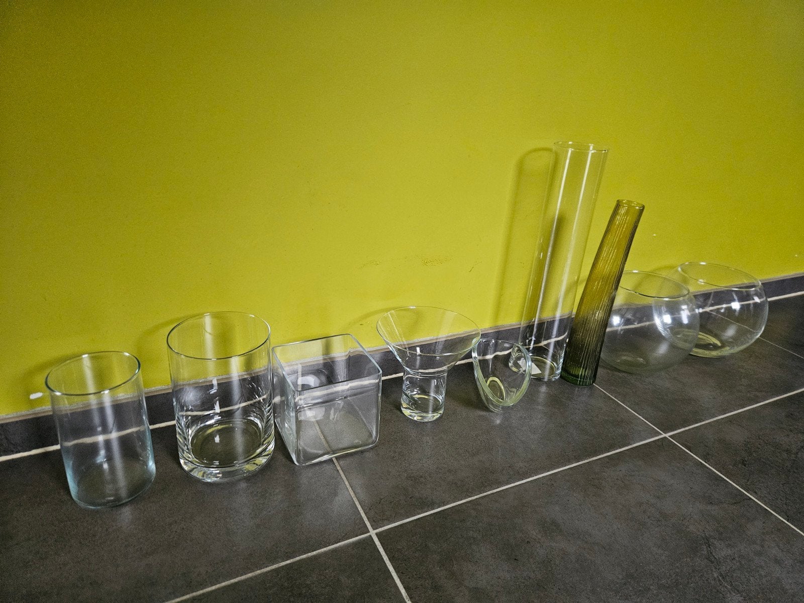 Vazen van verschillende afmetingen, Enlèvement, Utilisé, Verre