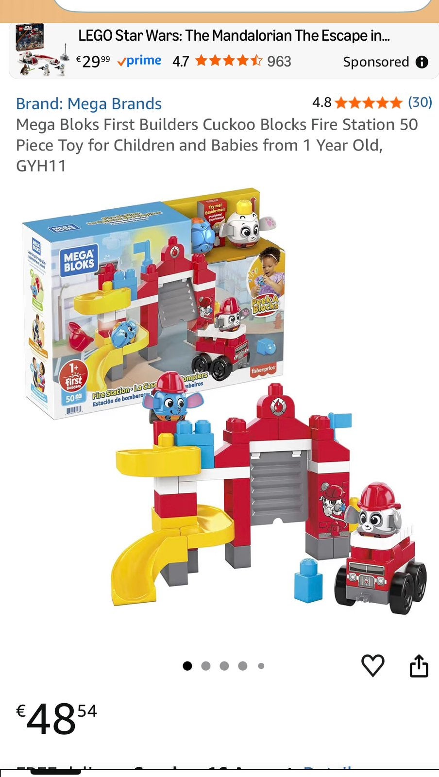 Mega Bloks pompiers, Ophalen, Zo goed als nieuw