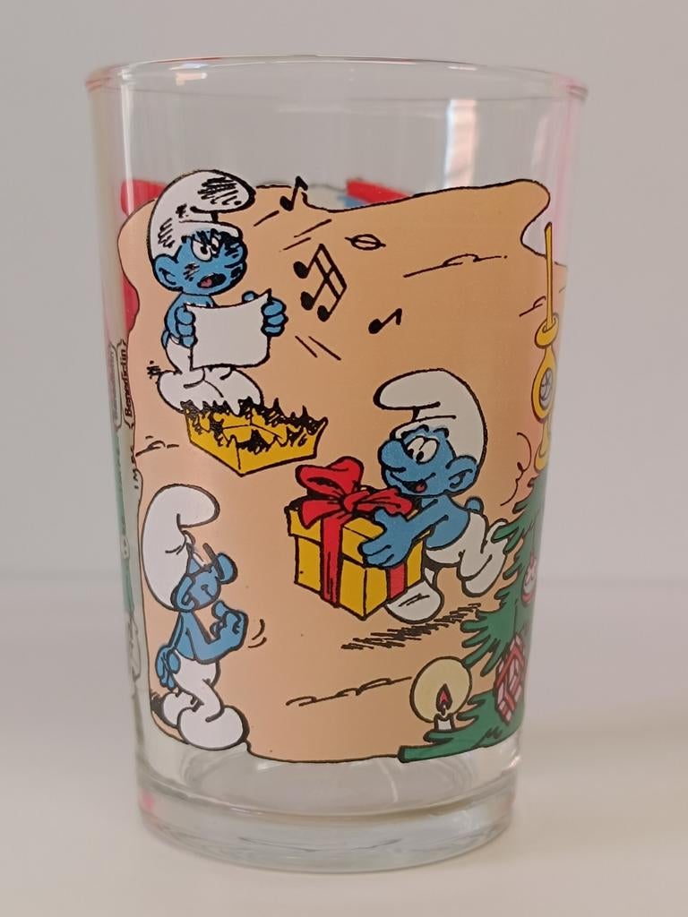 Smurfen Peyo Benedictin 1990 vintage glas, Collections, Personnages de BD, Enlèvement ou Envoi, Schtroumpfs