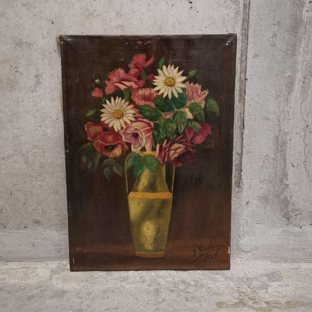 Nature morte aux fleurs dans un vase (1925) - Jean Gerbehaye, Enlèvement