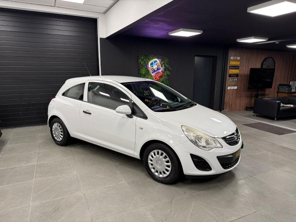 OPEL CORSA 2011 1.2 BENZINE 130.000KM, Auto's, Opel, Euro 5, Wit, Bedrijf, Grijs