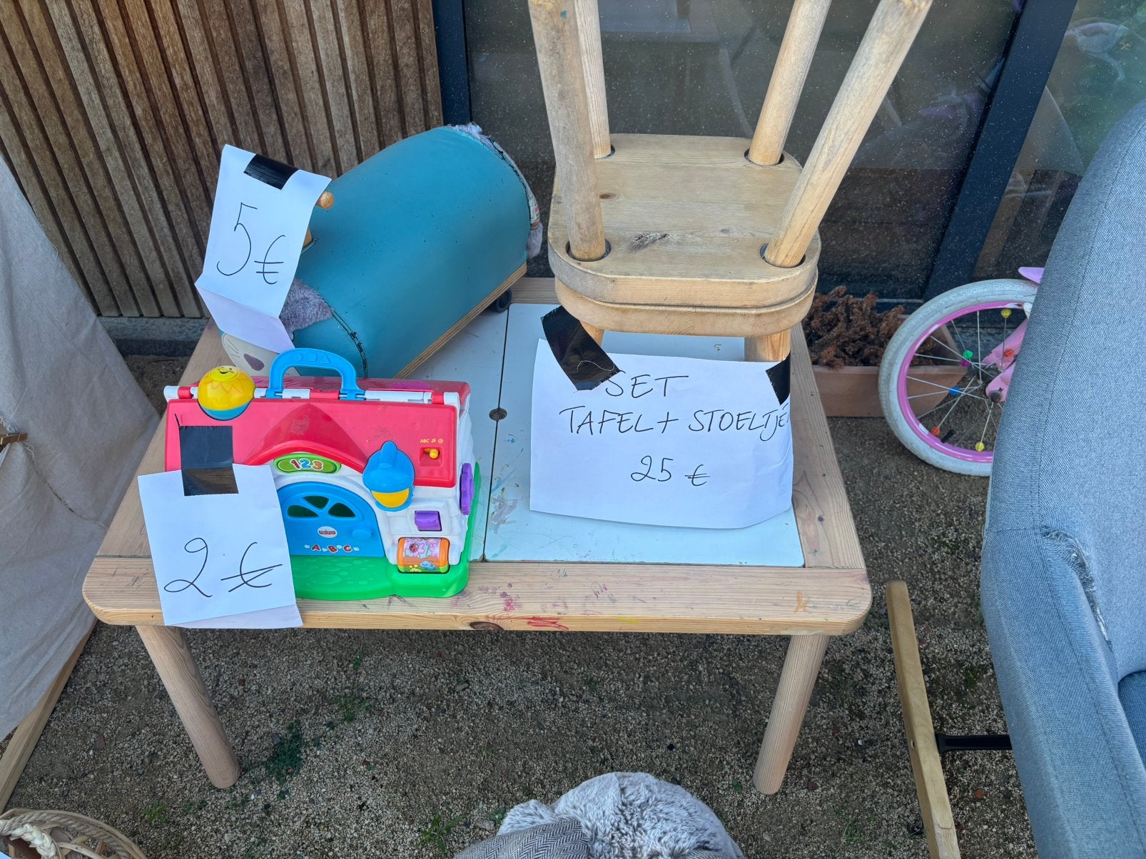 Kinder tekentafel, Kinderen en Baby's, Speelgoed | Buiten | Zandbakken, Ophalen, Zo goed als nieuw