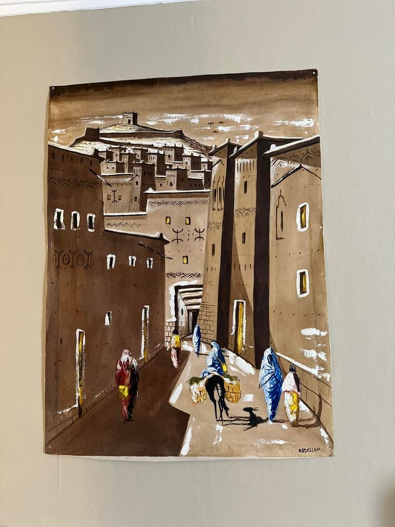 Schilderij Marrakech, Antiek en Kunst, Ophalen