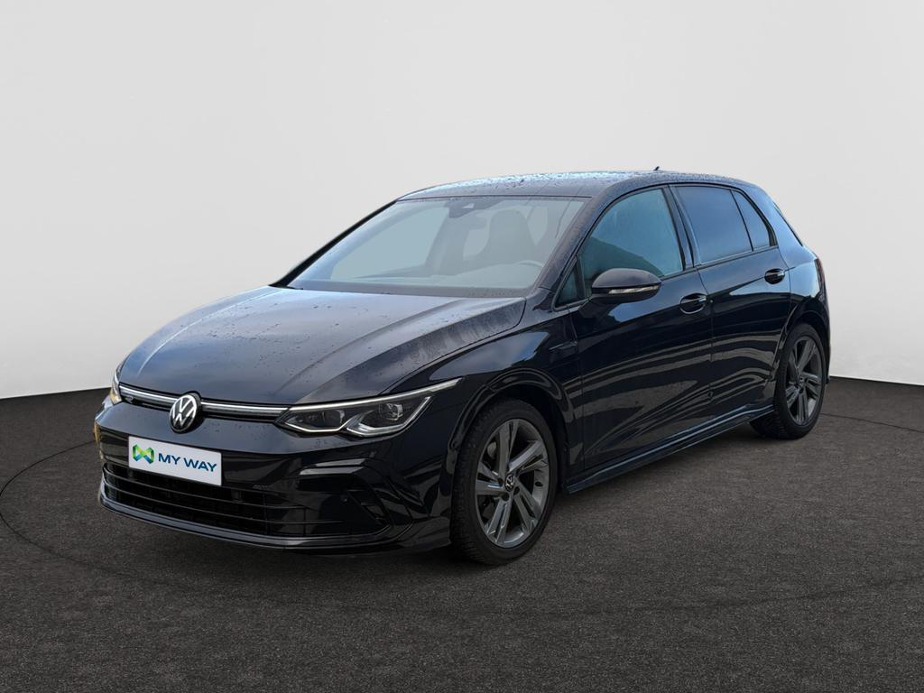 Volkswagen Golf VIII Golf 1.5 eTSI R-Line OPF DSG, Automaat, Navigatiesysteem, Zwart, https://public.car-pass.be/vhr/bb6fdd14-1944-40d7-b7b2-f71bcfbd706b