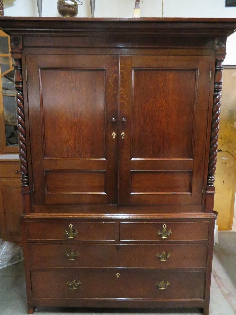 Zeer fraai antiek eiken kabinet, geheel in originele staat, Antiek en Kunst, Ophalen